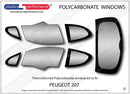ポリカーボネート ウインドウキット｜Peugeot 207 - 3dr Hatchback