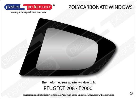 ポリカーボネート ウインドウキット｜Peugeot 208 F2000