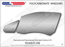 ポリカーボネート ウインドウキット｜Peugeot 208 1st Generation - 3dr Hatchback