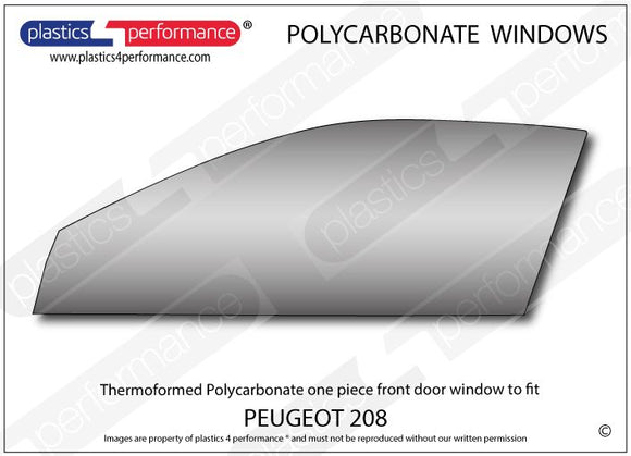 ポリカーボネート ウインドウキット｜Peugeot 208 1st Generation - 3dr Hatchback