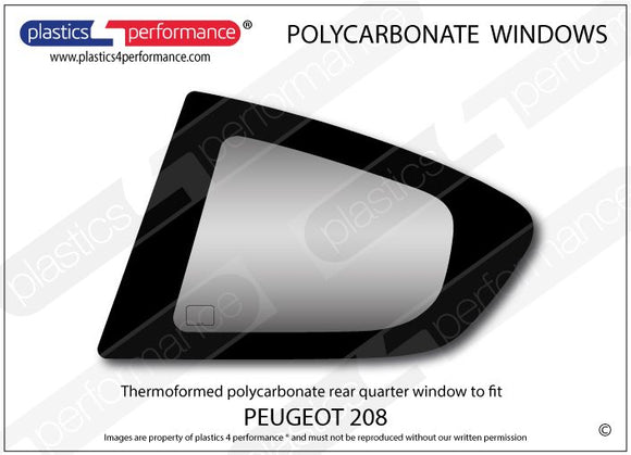 ポリカーボネート ウインドウキット｜Peugeot 208 1st Generation - 3dr Hatchback