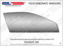 ポリカーボネート ウインドウキット｜Peugeot 208 1st Generation - 3dr Hatchback