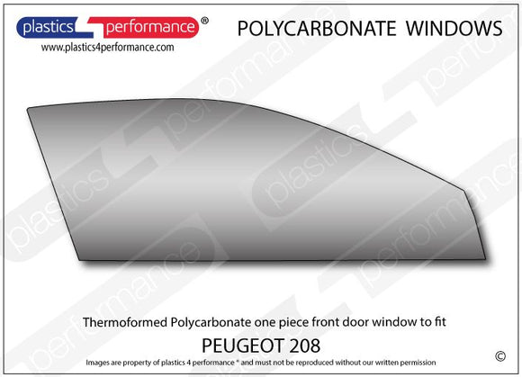 ポリカーボネート ウインドウキット｜Peugeot 208 1st Generation - 3dr Hatchback