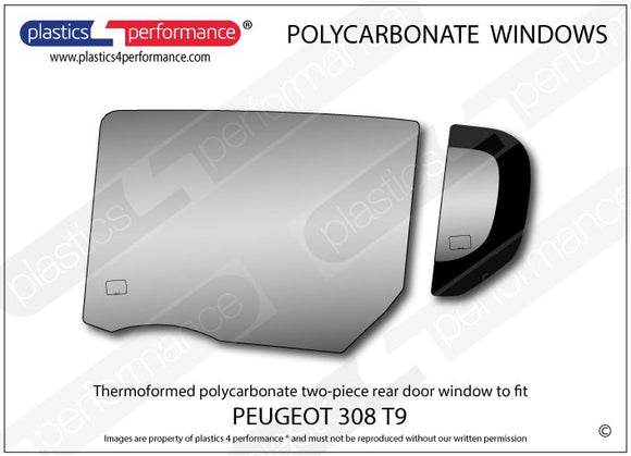 ポリカーボネート ウインドウキット｜Peugeot 308 2nd Generation T9 - Hatchback