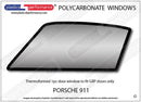 ポリカーボネート 左フロントドアウインドウ｜Porsche 911/ 912