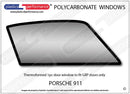 ポリカーボネート 右フロントドアウインドウ｜Porsche 911/ 912