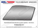 ポリカーボネート 左フロントドアウインドウ｜Porsche 911/ 912