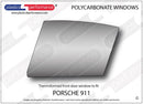 ポリカーボネート 左フロントドアウインドウ｜Porsche 911/ 912