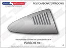 ポリカーボネート リアクォーターウインドウ左右セット｜Porsche 911/ 912