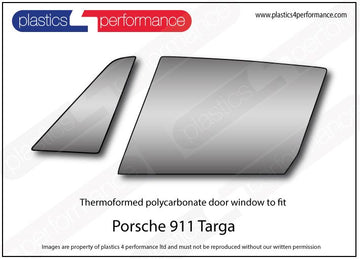 ポリカーボネート 左フロントドアウインドウ｜Porsche 911 Targa