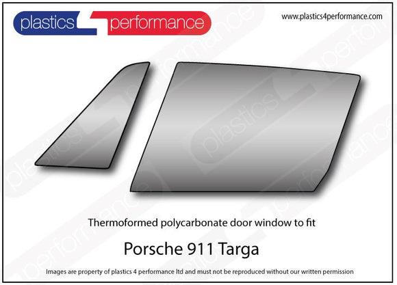 ポリカーボネート 左フロントドアウインドウ｜Porsche 911 Targa