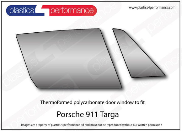 ポリカーボネート 右フロントドアウインドウ｜Porsche 911 Targa