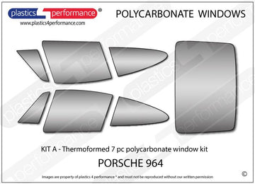 ポリカーボネート ウインドウキット｜Porsche 964