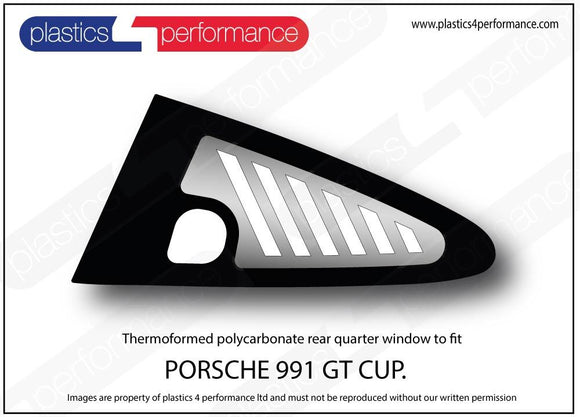 ポリカーボネート ウインドウキット｜Porsche 991 GT3 Cup