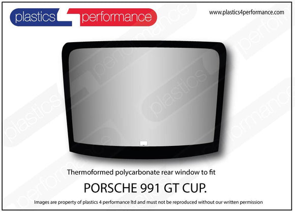 ポリカーボネート ウインドウキット｜Porsche 991 GT3 Cup