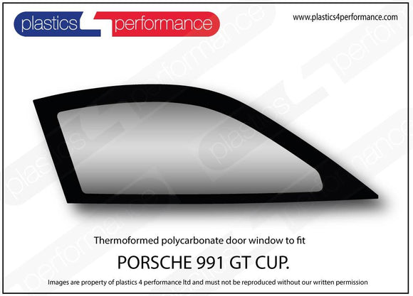 ポリカーボネート ウインドウキット｜Porsche 991 GT3 Cup