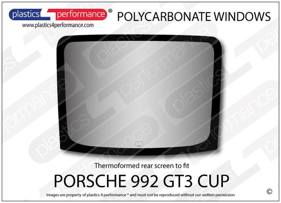ポリカーボネート ウインドウキット｜Porsche 992 GT3 Cup