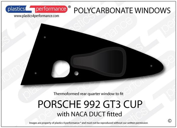 ポリカーボネート ウインドウキット｜Porsche 992 GT3 Cup