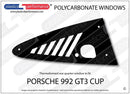 ポリカーボネート ウインドウキット｜Porsche 992 GT3 Cup