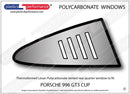 ポリカーボネート 右リアクォーターウインドウ｜Porsche 996 GT3 Cup
