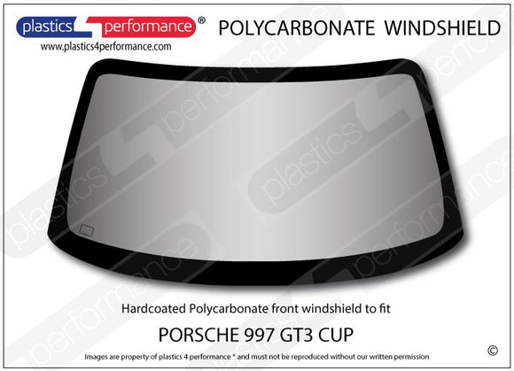 ポリカーボネート フロントウインドスクリーン｜Porsche 997 GT3 Cup