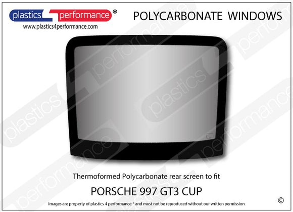 ポリカーボネート ウインドウキット｜Porsche 997 GT3 Cup
