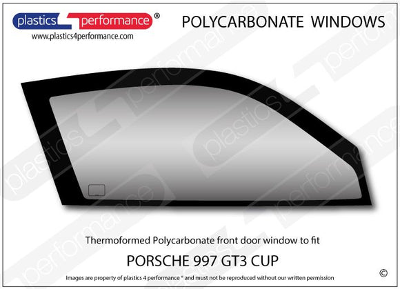 ポリカーボネート ウインドウキット｜Porsche 997 GT3 Cup