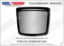 ポリカーボネート リアウインドウ｜Porsche Cayman 981