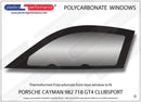 ポリカーボネート 左フロントドアウインドウ｜Porsche Cayman 718 (982) GT4 Clubsport