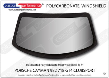 ポリカーボネート フロントウインドスクリーン｜Porsche Cayman 718 (982) GT4 Clubsport