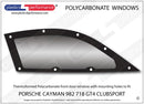 ポリカーボネート ウインドウキット｜Porsche Cayman 718 (982) GT4 Clubsport