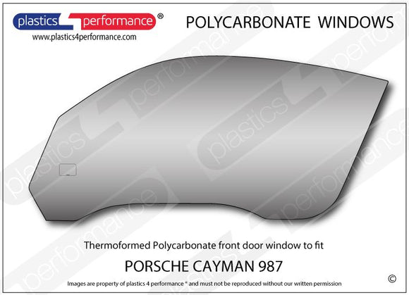 ポリカーボネート ウインドウキット｜Porsche Cayman 987