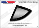 ポリカーボネート ウインドウキット｜Porsche Cayman 987