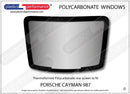 ポリカーボネート ウインドウキット｜Porsche Cayman 987