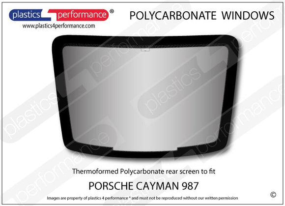 ポリカーボネート ウインドウキット｜Porsche Cayman 987