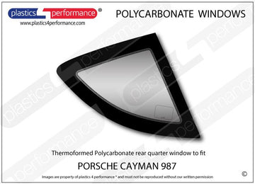 ポリカーボネート 右リアクォーターウインドウ｜Porsche Cayman 987