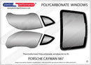 ポリカーボネート ウインドウキット｜Porsche Cayman 987