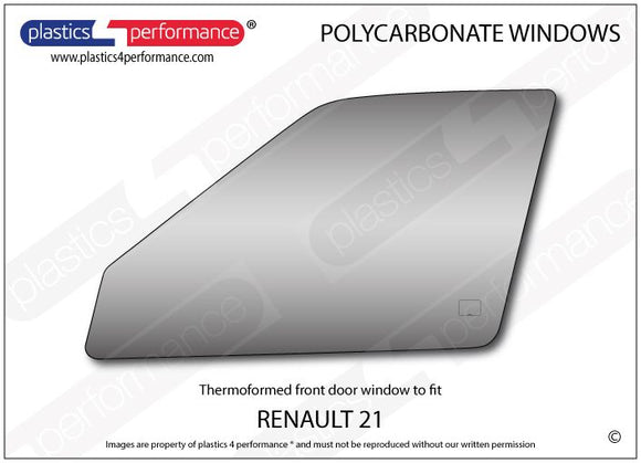 ポリカーボネート 左フロントドアウインドウ｜Renault 21