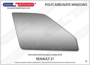 ポリカーボネート 右フロントドアウインドウ｜Renault 21