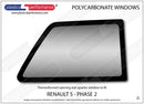 ポリカーボネート 右リアクォーターウインドウ｜Renault 5 2nd Generation