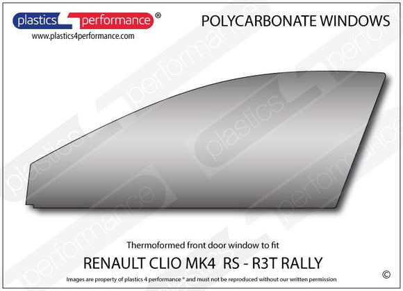ポリカーボネート ウインドウキット｜Renault Clio MK4 RS R3T