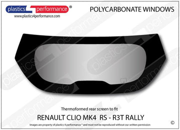 ポリカーボネート リアウインドウ｜Renault Clio MK4 RS R3T