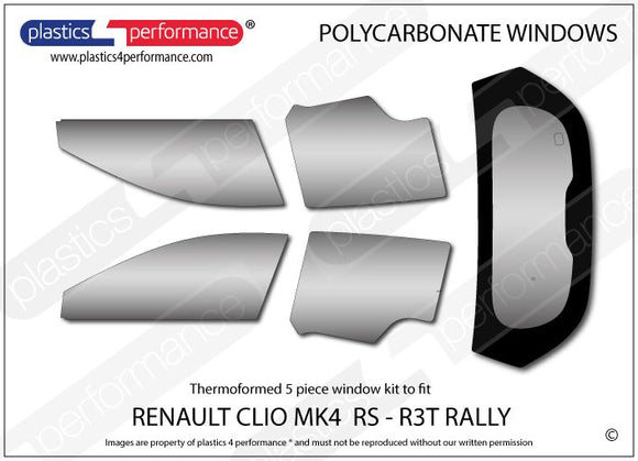 ポリカーボネート ウインドウキット｜Renault Clio MK4 RS R3T