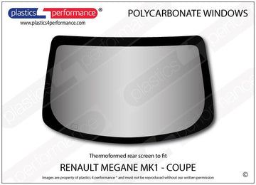 ポリカーボネート リアウインドウ｜Renault Megane MK1 - Coupe