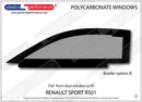 ポリカーボネート 左フロントドアウインドウ｜Renault Sport RS01