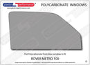ポリカーボネート ウインドウキット｜Rover Metro 100