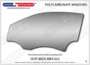 ポリカーボネート ウインドウキット｜SEAT Ibiza MK4 6J - 3dr Hatchback