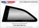 ポリカーボネート ウインドウキット｜SEAT Ibiza MK4 6J - 3dr Hatchback