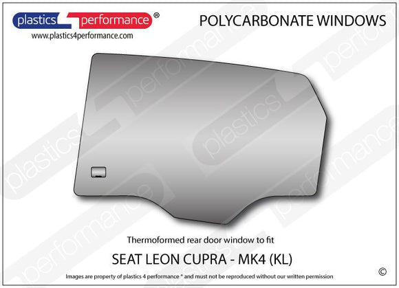 ポリカーボネート 左リアドアウインドウ｜SEAT Leon MK4 KL - 5dr Hatchback