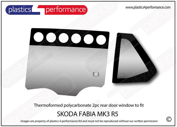 ポリカーボネート ウインドウキット｜Skoda Fabia MK3 R5